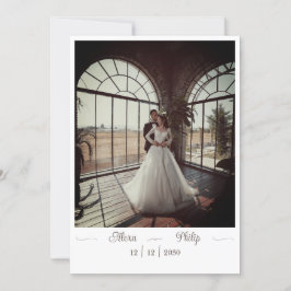 Hochzeitseinladung mit Foto Einladung