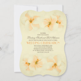 Hochzeitseinladung mit Hibiskus am Strand Einladung