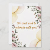 Hochzeitseinladung Mit Liebe Einladung (Rückseite)