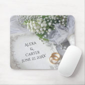 Hochzeitseinladung mit Maiglöckchenstrauß Mousepad (Mit Mouse)