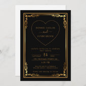 Hochzeitseinladung mit modernem Herzakzent Design Save The Date (Vorne/Hinten)