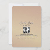 Hochzeitseinladung mit QR-Code für Navy-Blue-Foto Einladung (Rückseite)