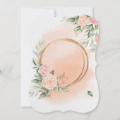 Hochzeitseinladung mit Rose Einladung (Rückseite)