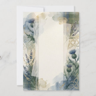 Hochzeitseinladung mit Spitzen-Distel Einladung