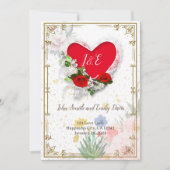 Hochzeitseinladung mit UAwg on Back Einladung (Vorderseite)