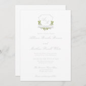 Hochzeitseinladung mit Wappen Einladung (Vorne/Hinten)