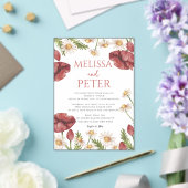 Hochzeitseinladung mit Wildblumen Acryleinladungen (In Situ (Hochzeit))