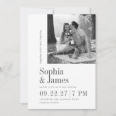 Hochzeitseinladung Modernes Foto nach Maß Einladung (Vorderseite)