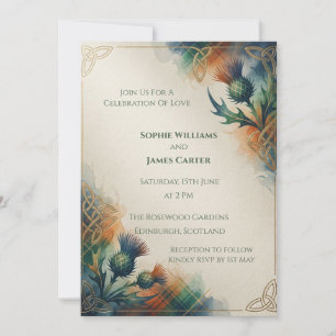 Hochzeitseinladung Moody Teal Thistle Einladung