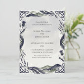 Hochzeitseinladung Moody Thistle Einladung (Stehend Vorderseite)