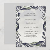 Hochzeitseinladung Moody Thistle Einladung (Vorne/Hinten)