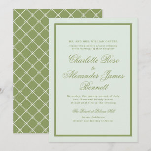 Hochzeitseinladung Moss Green Estate Einladung