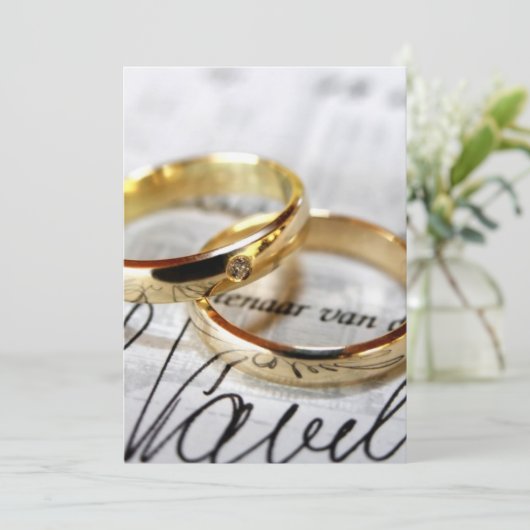 Hochzeitseinladung oder Annahme Einladung (Stehend Vorderseite)