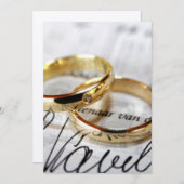 Hochzeitseinladung oder Annahme Einladung (Vorne/Hinten)