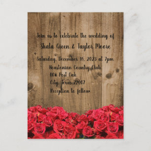 Hochzeitseinladung Postkarte