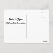Hochzeitseinladung Postkarte (Rückseite)