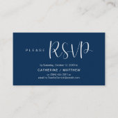 Hochzeitseinladung RSVP-Erinnerung, Modern Minimal Begleitkarte (Vorderseite)