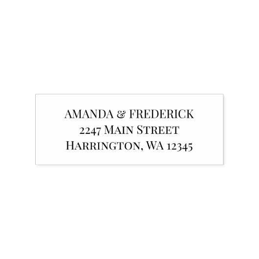 Hochzeitseinladung Rücksendeadresse Gummistempel (Prägung)