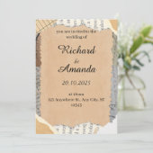 Hochzeitseinladung save the date (Stehend Vorderseite)