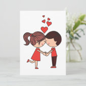 Hochzeitseinladung  save the date (Stehend Vorderseite)