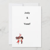 Hochzeitseinladung save the date (Rückseite)