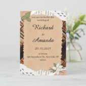 Hochzeitseinladung save the date (Stehend Vorderseite)