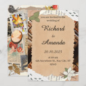 Hochzeitseinladung save the date (Vorne/Hinten)