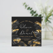 Hochzeitseinladung Save The Dates Date (Stehend Vorderseite)