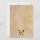 Hochzeitseinladung Schmetterlinge Original Einladung (Rückseite)