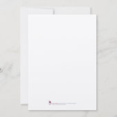 Hochzeitseinladung ~ Schmetterlingsgarten 5 Einladung (Rückseite)