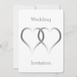 Hochzeitseinladung Silberherzen Einladung
