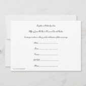 Hochzeitseinladung Spaß lustiger Sondertext Einladung (Rückseite)