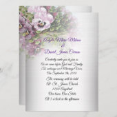 Hochzeitseinladung Stiefmütterchen floral Einladung (Vorne/Hinten)