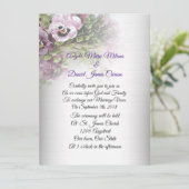 Hochzeitseinladung Stiefmütterchen floral Einladung (Stehend Vorderseite)