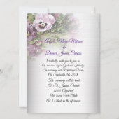 Hochzeitseinladung Stiefmütterchen floral Einladung (Vorderseite)