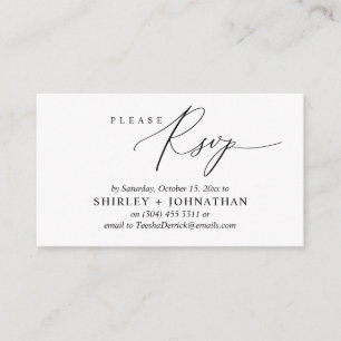 Hochzeitseinladung UAWG, moderne romantische Erinn Begleitkarte