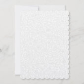 Hochzeitseinladung unter der Leitung von Bride's E Einladung (Rückseite)