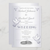Hochzeitseinladung Vintage Silberliebhaber Einladung (Vorne/Hinten)
