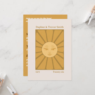 Hochzeitseinladung Vintage Sun Einladung