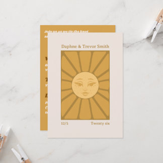 Hochzeitseinladung Vintage Sun Einladung
