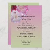 Hochzeitseinladung von Braut und Bräutigam Einladung (Vorne/Hinten)