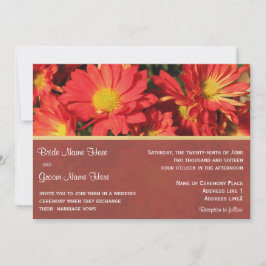 Hochzeitseinladung von Braut und Bräutigam. Einladung