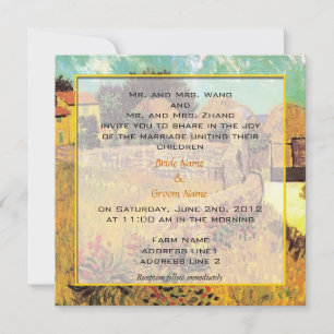 Hochzeitseinladung von Braut und Bräutigams Eltern Einladung