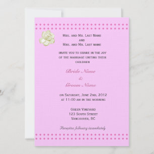 Hochzeitseinladung von Braut und Bräutigamseltern Einladung