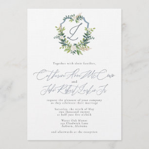 Hochzeitseinladung von Catherine und Bo Einladung