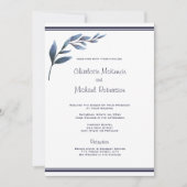 Hochzeitseinladung von Marinestreitkräften und wei Einladung (Vorderseite)