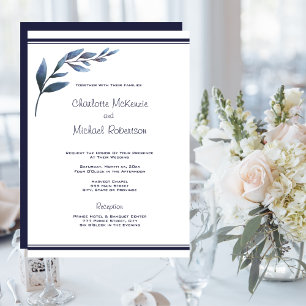 Hochzeitseinladung von Marinestreitkräften und wei Einladung