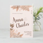 Hochzeitseinladung Vorlagen (Stehend Vorderseite)