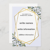 Hochzeitseinladung Vorlagen (Vorne/Hinten)