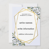 Hochzeitseinladung Vorlagen (Vorderseite)